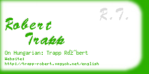 robert trapp business card